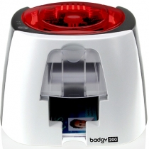 B22U0000RS  Badgy200 принтер для печати на пластиковых картах,в комплекте: 1 цветная лента на 100 отпечатков, 100 карт 0,76мм, ПО