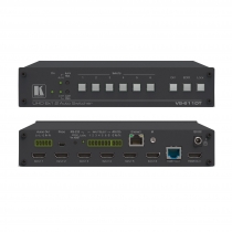 VS-611DT Коммутатор 6х1 HDMI с автоматическим переключением и дополнительным выходом HDBaseT; коммутация по наличию сигнала, поддержка 4K, POE, аудиовыход