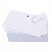 C4512  Классические пустые белые карты Evolis с готовым отверстием 5мм - 0,5 (20mil)