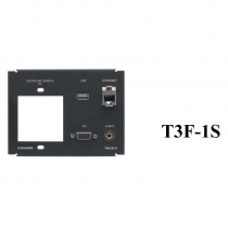 T3F-1S Рамка для TBUS-3 под 1 сетевую розетку, стандартный набор разъемов